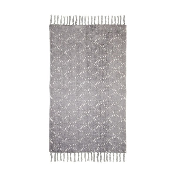 Sivý bavlnený koberec HSM collection Colorful Living Mano, 60 × 90 cm