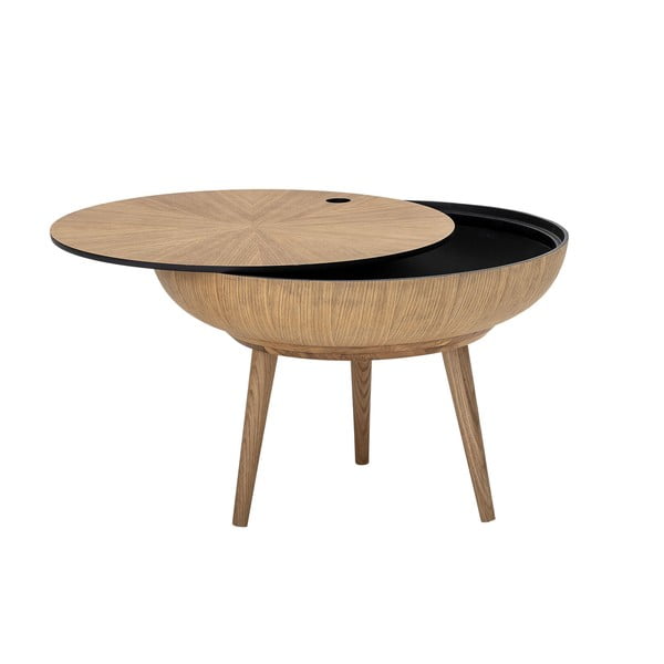 Konferenčný stolík s úložným priestorom a s detailmi z dubového dreva Bloomingville