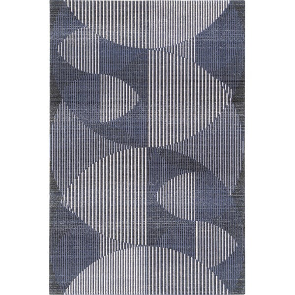 Tmavomodrý vlnený koberec 100x180 cm Shades – Agnella