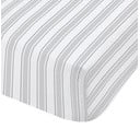 Sivo-biela bavlnená plachta Bianca Check And Stripe, 135 x 190 cm