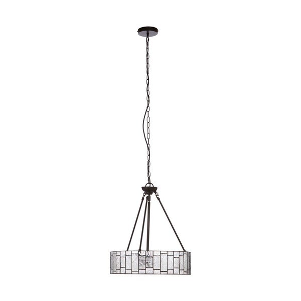 Kovové závesné svietidlo so skleneným tienidlom ø 46 cm Waldorf – Premier Housewares