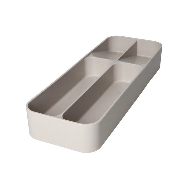 Sivý plastový príborník do zásuvky 13,5 x 39 cm – Brandani