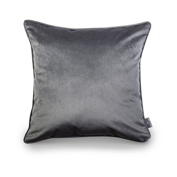 Sivá obliečka na vankúš WeLoveBeds Dark, 50 × 50 cm