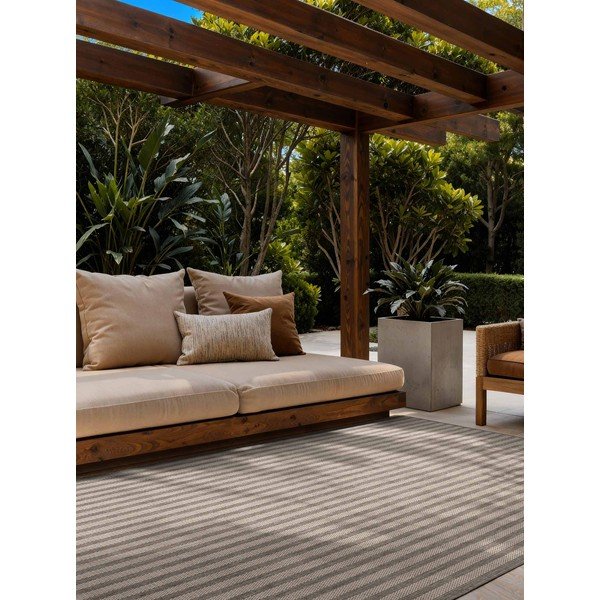 Sivý/krémovobiely vnútorný a vonkajší koberec 120x170 cm Haringey Linley – Ted Baker-image-1