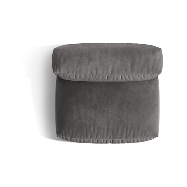 Sivý zamatový modul pohovky (stredový diel) Martina – Micadoni -image-3