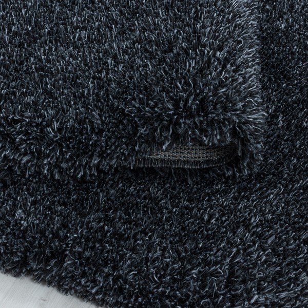 Antracitový okrúhly koberec ø 80 cm Fluffy – Ayyildiz Carpets-image-3