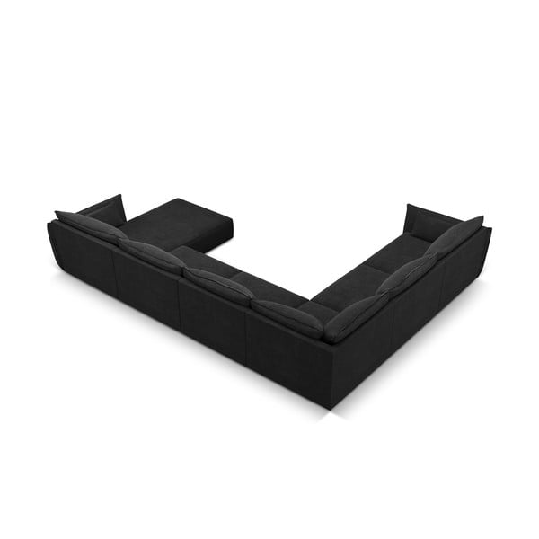 Tmavosivá rohová pohovka (ľavý roh) Vanda - Mazzini Sofas-image-3