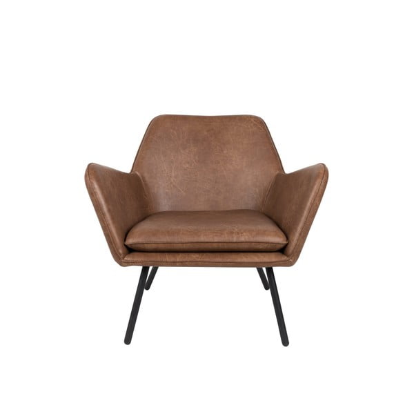 Hnedé kreslo White Label Bon-image-2