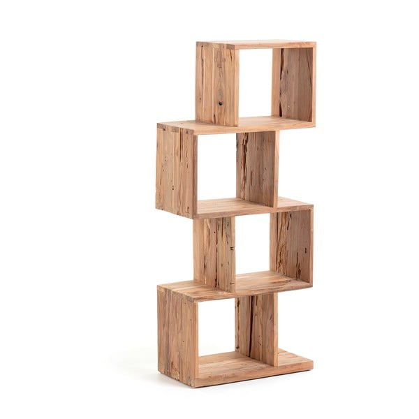 Knižnica z tíkového dreva v prírodnej farbe 55x132x30 cm Aroba – Kave Home-image-2