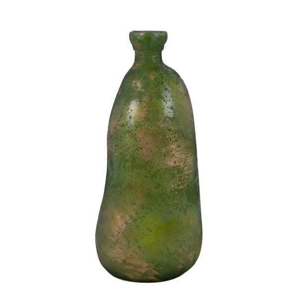 Zelená váza z recyklovaného skla s patinou Ego Dekor Simplicity, výška 51 cm