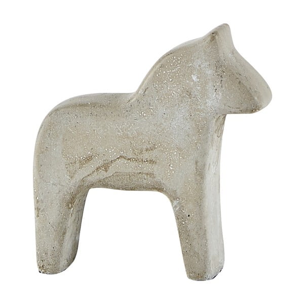 Dekoratívna cementová soška KJ Collection Snowy Horse, výška 9 cm