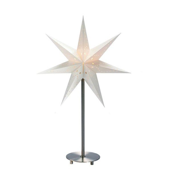 Biela svetelná dekorácia Markslöjd Saturnus, výška 52 cm