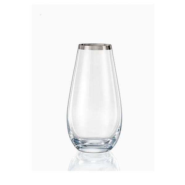 Sklenená váza Crystalex Frost, výška 13 cm