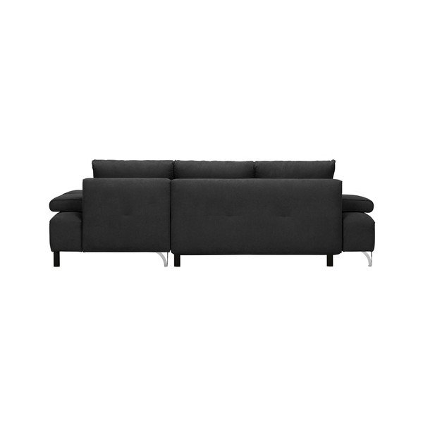 Tmavosivá rohová rozkladacia pohovka Windsor & Co Sofas Virgo, ľavý roh-image-2