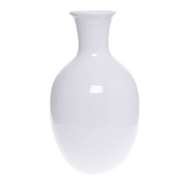 Biela keramická váza Ewax Tulip, výška 30 cm