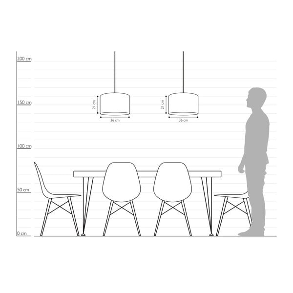 Čierne závesné dvojramenné svietidlo s vnútrom v zlatej farbe Sotto Luce Mika, ⌀ 36 cm-image-4