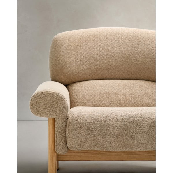 Béžové ženilkové kreslo Nema – Kave Home-image-4