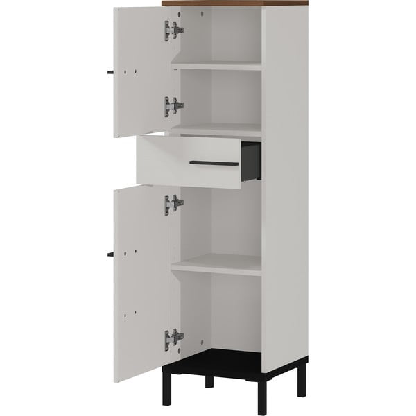 Svetlosivá kúpeľňová skrinka v dekore orecha 34x123 cm Yonkers - Germania-image-2