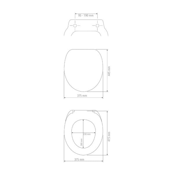 Čierne WC sedadlo Wenko Ikaria-image-3