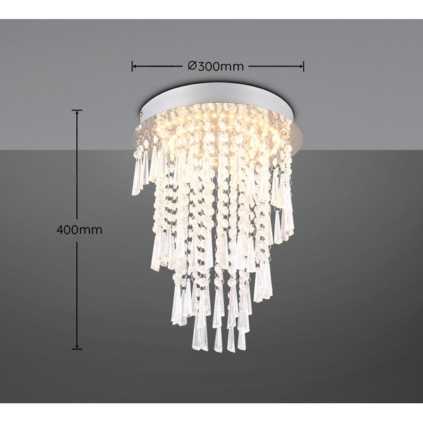 LED stropné svietidlo v striebornej farbe ø 30 cm Pomp – Reality-image-4