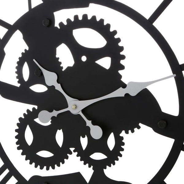 Nástenné železné hodiny Black Iron-image-1