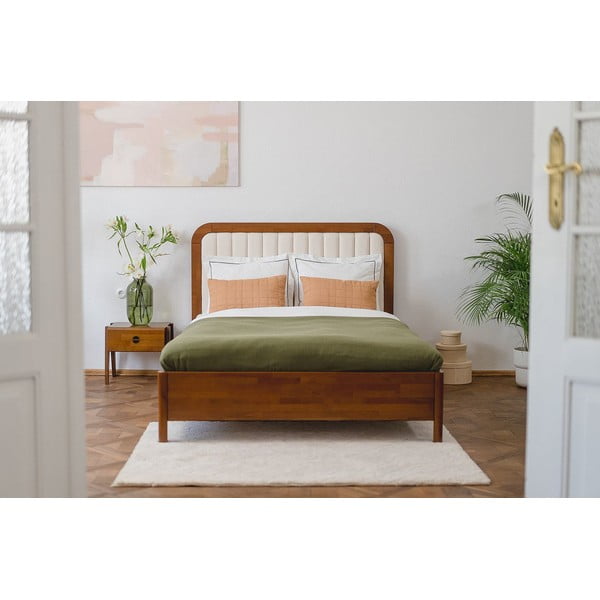 Svetlohnedá dvojlôžková posteľ z bukového dreva Skandica Visby Modena, 180 x 200 cm-image-4