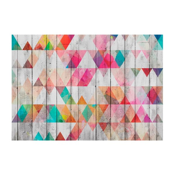 Veľkoformátová tapeta Artgeist Rainbow Triangles, 200 x 140 cm