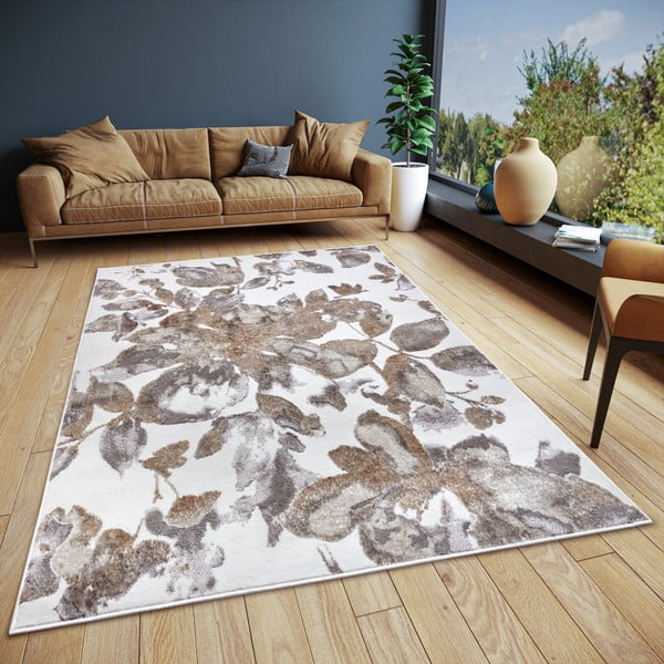 Sivo-hnedý koberec 57x90 cm Shine Floral – Hanse Home-image-1