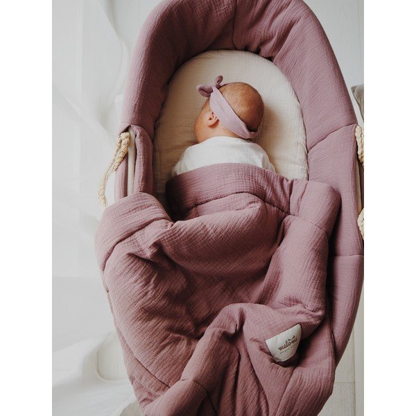 Tmavofialová súprava do postieľky – Malomi Kids-image-1