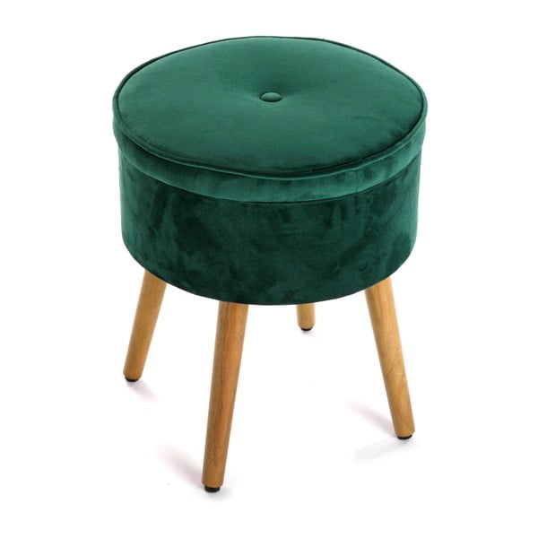 Zelená stolička s úložným priestorom Versa Mosa