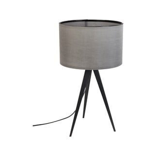 Čierno-sivá stolová lampa Zuiver Tripod, ø 28 cm