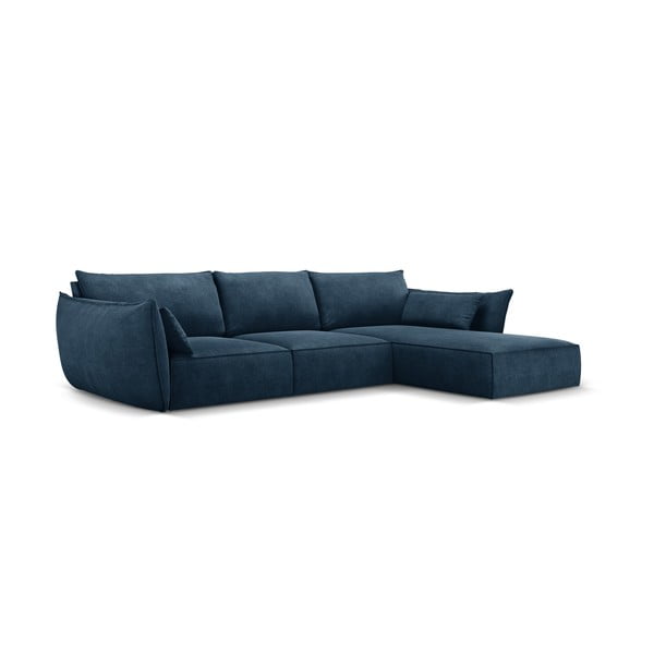 Tmavomodrá rohová pohovka (pravý roh) Vanda - Mazzini Sofas-image-2