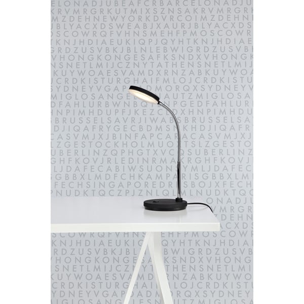 Čierna stolová LED lampa Markslöjd Flex-image-1