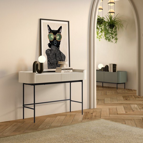 Zelený TV stolík 180x55x40 cm Willa – MOME-image-1