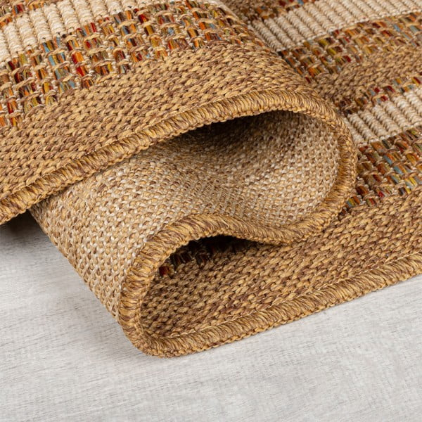 Vnútorný a vonkajší koberec v prírodnej farbe 160x230 cm Layla Border – Flair Rugs-image-2