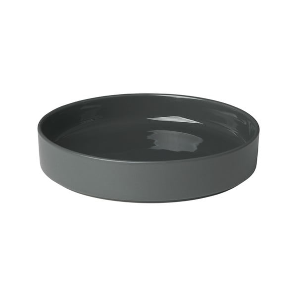 Čierny keramický hlboký tanier Blomus Pilar
