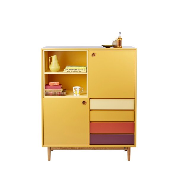 Horčicovožltá komoda Tom Tailor Color Box, 114 x 137 cm-image-2