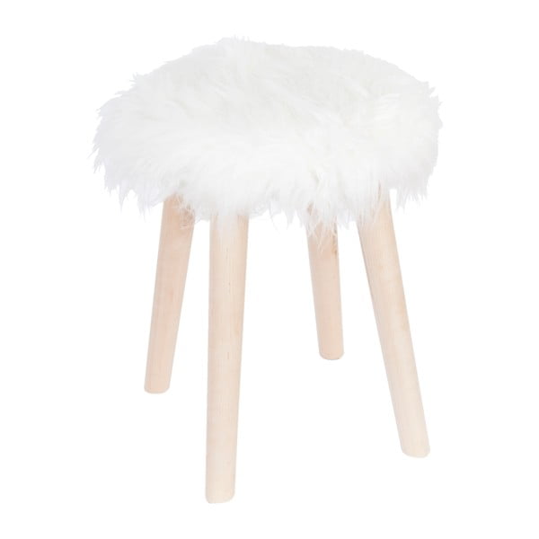 Biela stolička Clayre & Eef Fur