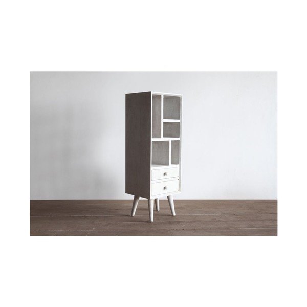 Knižnica Preston Rustic White-image-3