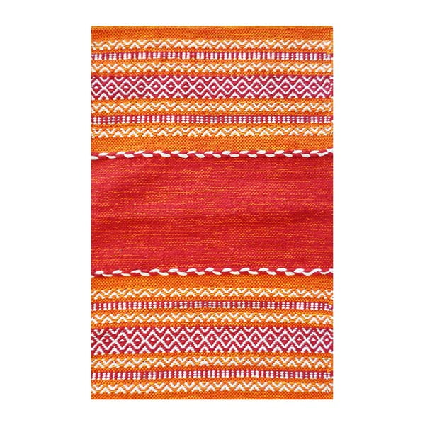 Ručne tkaný bavlnený koberec Webtappeti Jacinta, 55 x 110 cm
