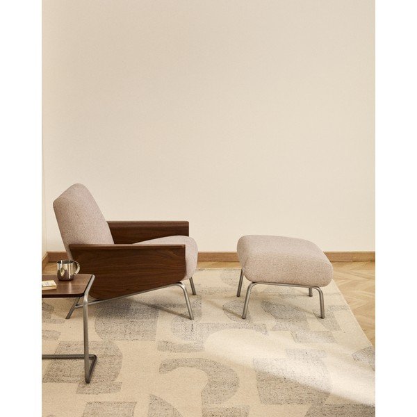 Svetlohnedá ženilková podnožka Amsen – Kave Home-image-1