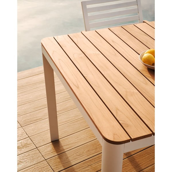 Hliníkový záhradný jedálenský stôl 90x163 cm Bona – Kave Home-image-4