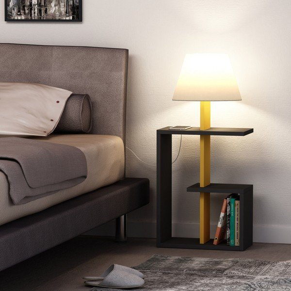 Antracitová voľne stojacia lampa Homitis Saly-image-3