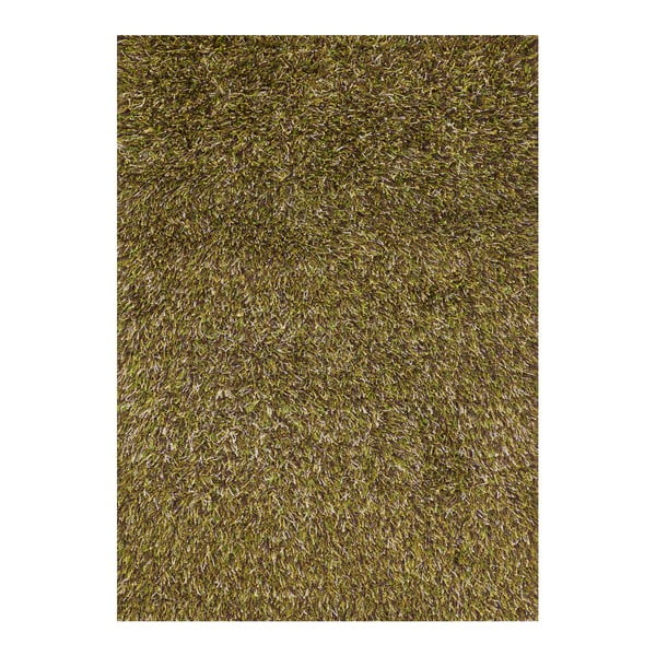 Zelený koberec s dlhým vlasom Linie Design Sprinkle, 140 x 200 cm