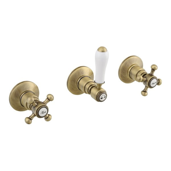 Podomietková sprchová batéria v bronzovej farbe (2 výstupy) Antea – Sapho