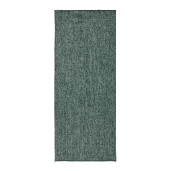 Tmavozelený obojstranný koberec Bougari Miami, 80 × 350 cm