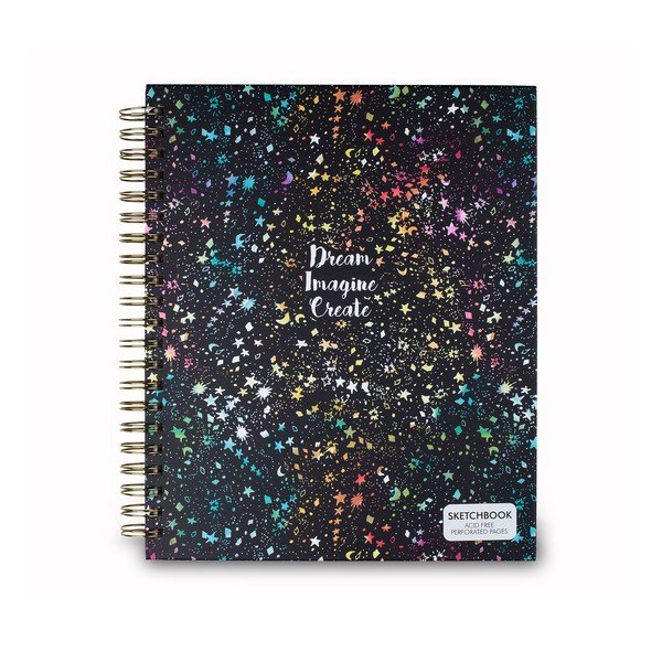 Čierny zápisník Tri-Coastal Design Dreams, 96 strán