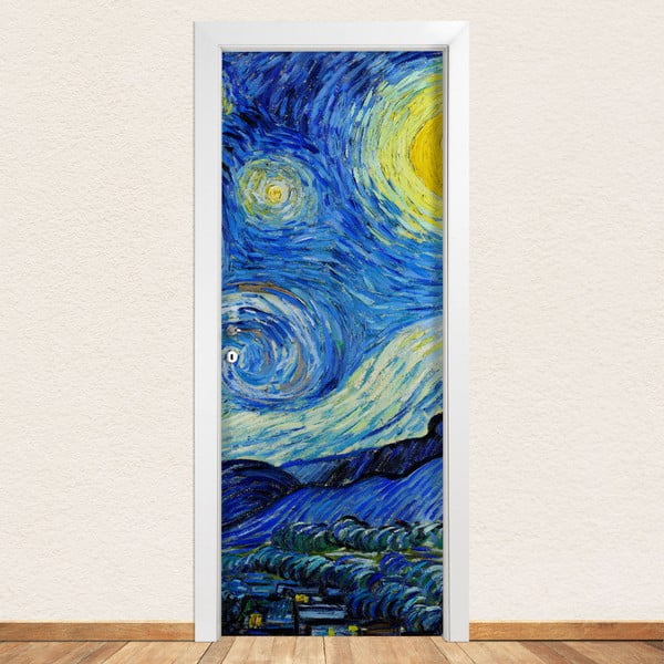 Samolepka na dvere LineArtistica Notte Stellata, 80 × 215 cm