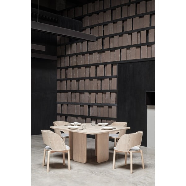 Jedálenský stôl v jaseňovom dekore Teulat Arq, 137 x 137 cm-image-2