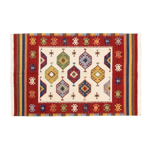 Ručne tkaný koberec Kilim Dalush 010, 90x60 cm